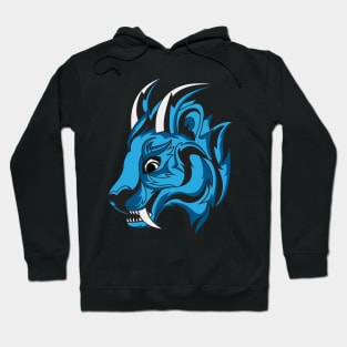 White Fangs Wolf Hoodie